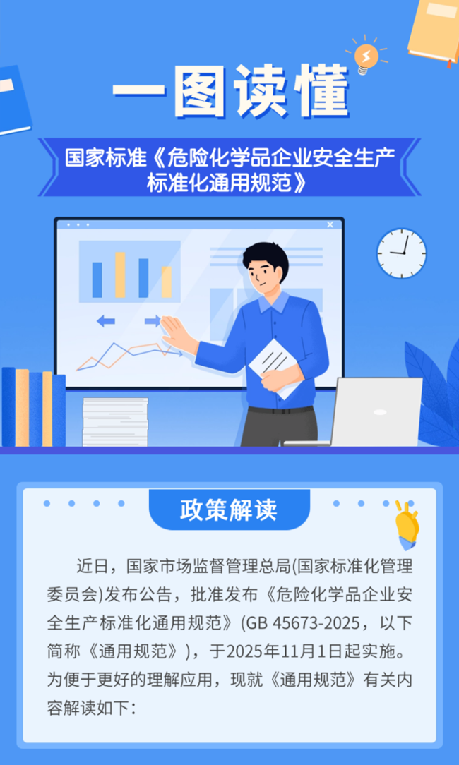 一图读懂国家标准《危险化学品企业安全生产标准化通用规范》